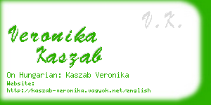 veronika kaszab business card